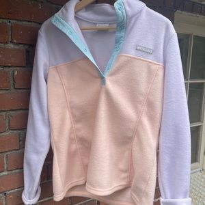 Pastel Colors Columbia Fleece 1/4 snap buttons